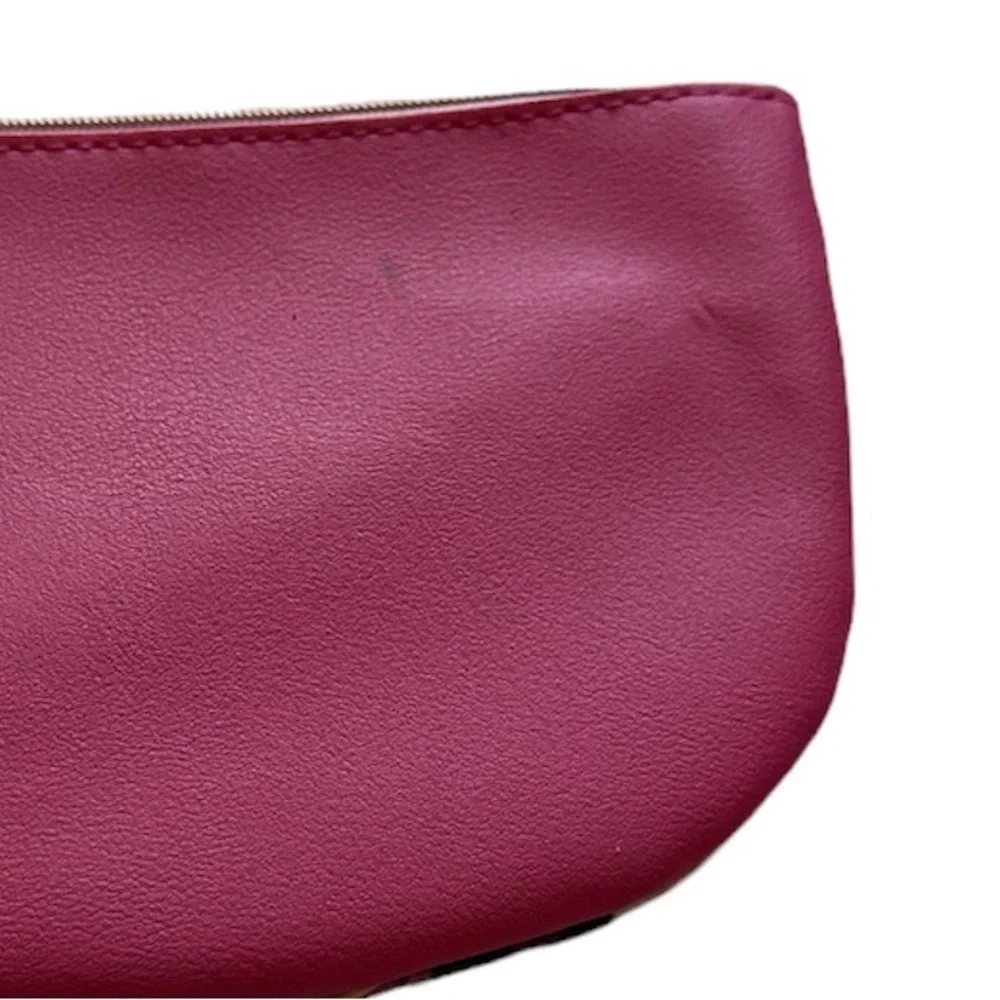 Ipsy Pink and Purple Flowered Makeup Bag